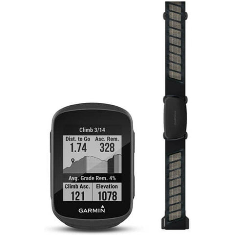 Garmin Edge 130 Plus GPS HR Bundle-010-02385-12-Pushbikes