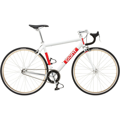 Giant Bowery 72 White-Red Fixie Frame-GNT94210GA0234A9-Pushbikes
