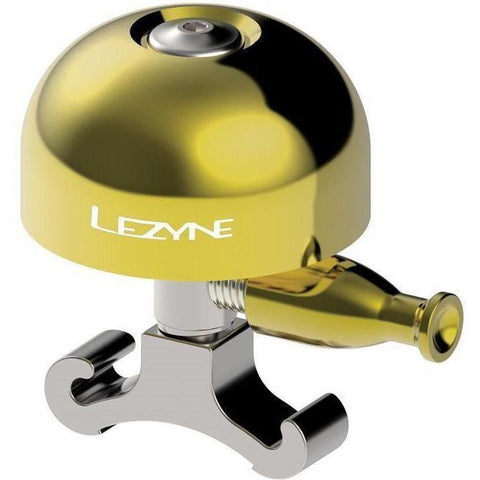 Lezyne Medium Classic Brass Bell-1-BL-CLBRS-V104M-Pushbikes