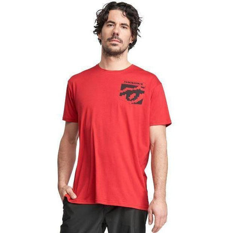 RaceFace 8-bit Pocket T-Shirt-RF-CL-C-8BTS-RED-S-Pushbikes