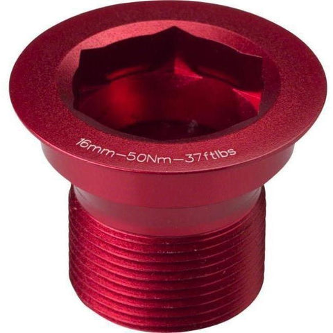 RaceFace Cinch XC/AM 18mm Non Drive Side Bolt and Washer-RF-PA-F30025RED-Pushbikes