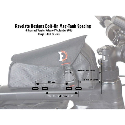 Revelate Designs Mag Tank 2000 Bolt-On Top Tube Bag-R519-Pushbikes