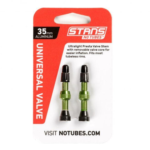 Stans NoTubes 35mm Alloy Universal Valve Kit-NTAS0185-Pushbikes