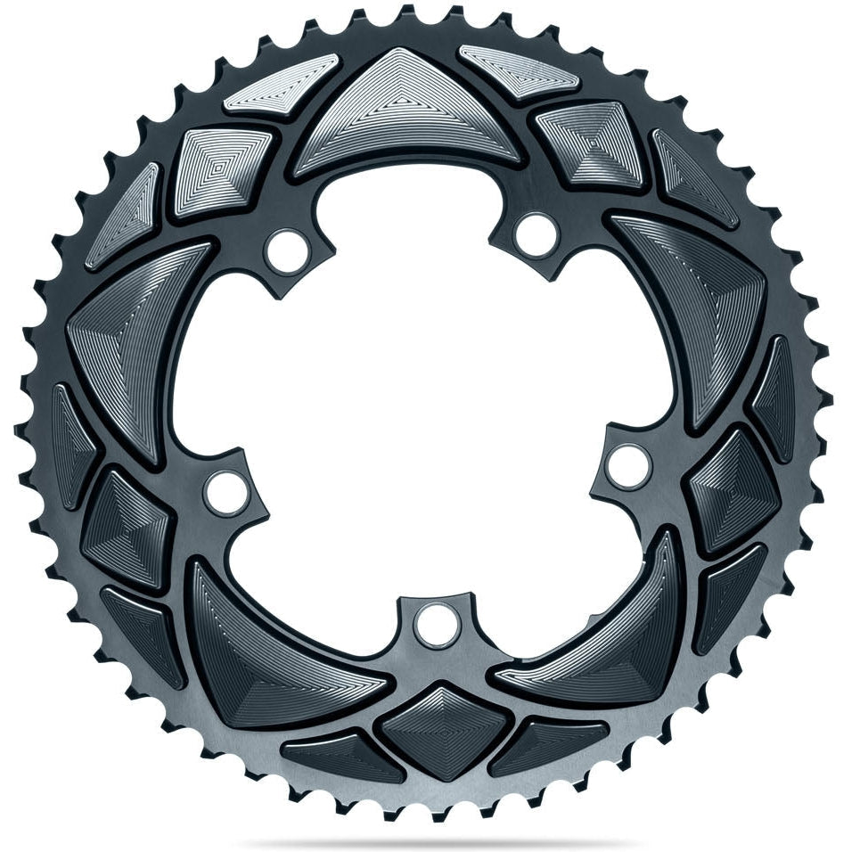 absoluteBLACK Round Premium 110BCD 5 Bolt Double Chainring – Pushbikes